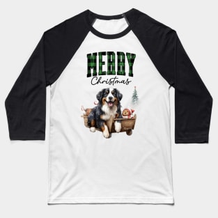 Christmas Bernese mountain dog Baseball T-Shirt